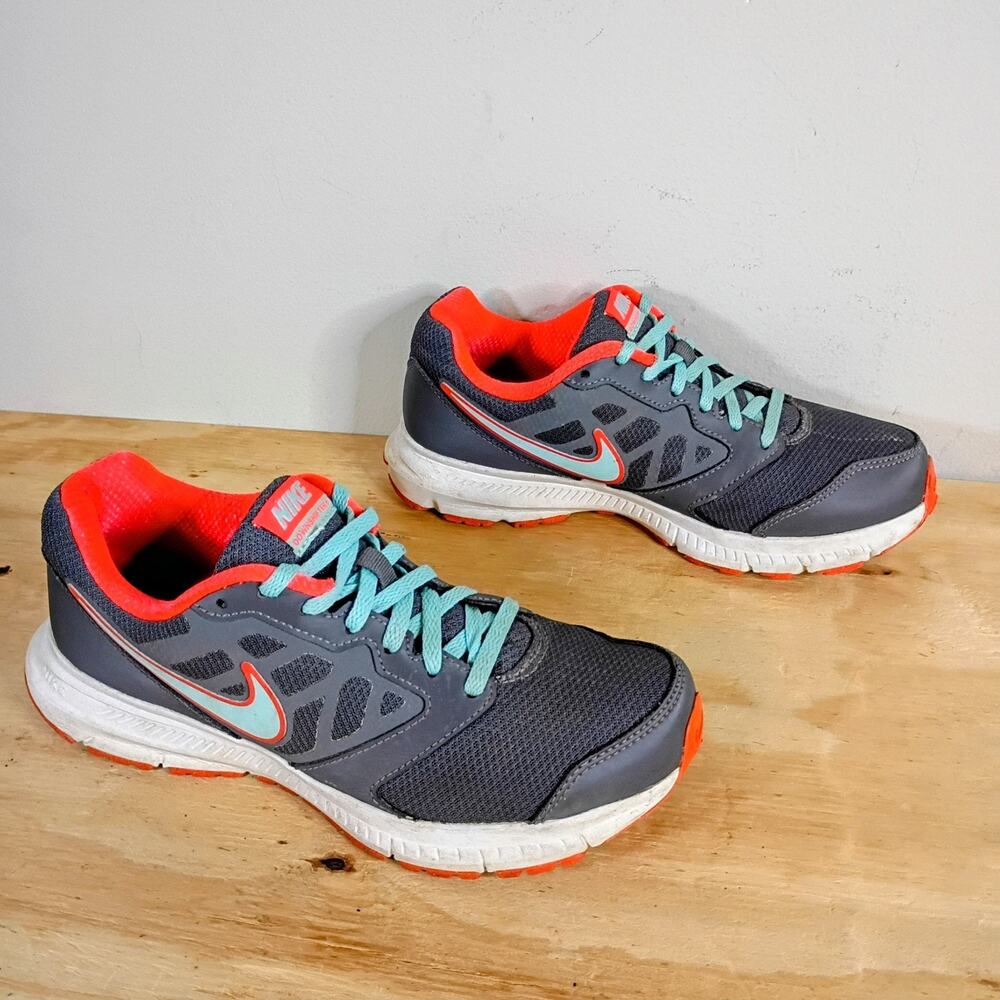 Nike Downshifter 6 Women's Running Shoes Size 8.5 Gray Pink Blue 684765-018